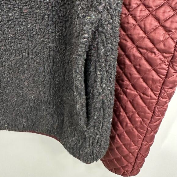 Patagonia RARE Mixed Media Snap-T Pullover Quilted Drumfire Red Ltd Edition - Picture 14 of 16